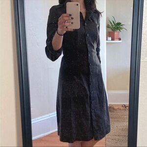 TAHARI linen shirt dress XS